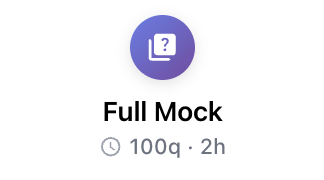 Full Mock · 100q · 2h