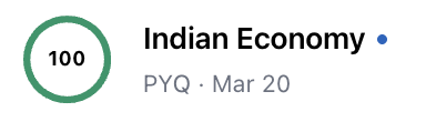Indian Economy 100
