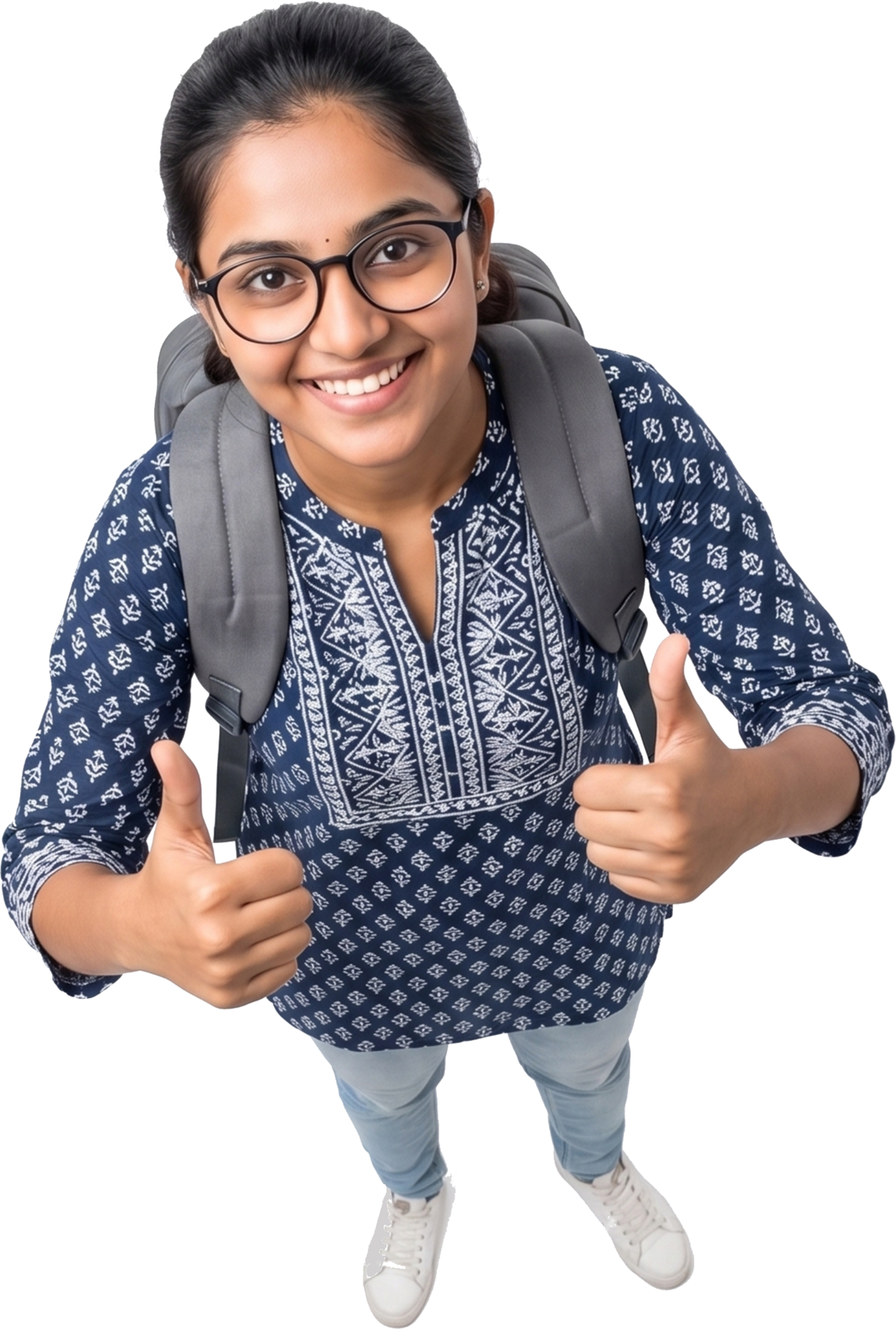 UPSC aspirant celebrating